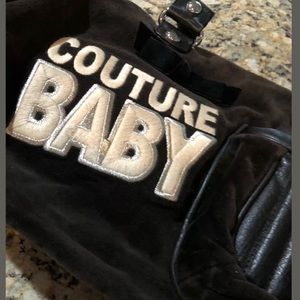 Black velour juicy couture diaper bag vintage